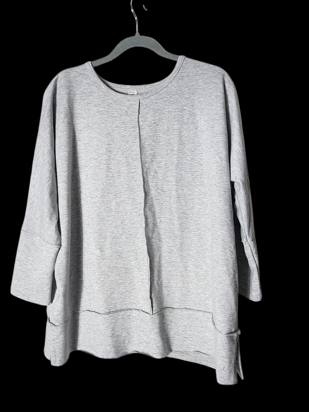 SPANX Light Gray Crewneck Pullover Top